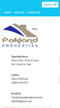 Mobile Screenshot of paklandproperties.com