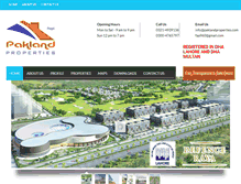 Tablet Screenshot of paklandproperties.com